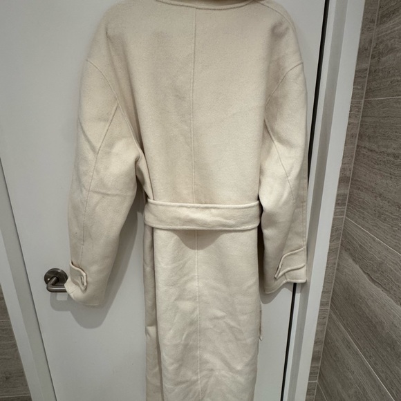 NWT DISSH Cream Long Wool Coat - Picture 8 of 8